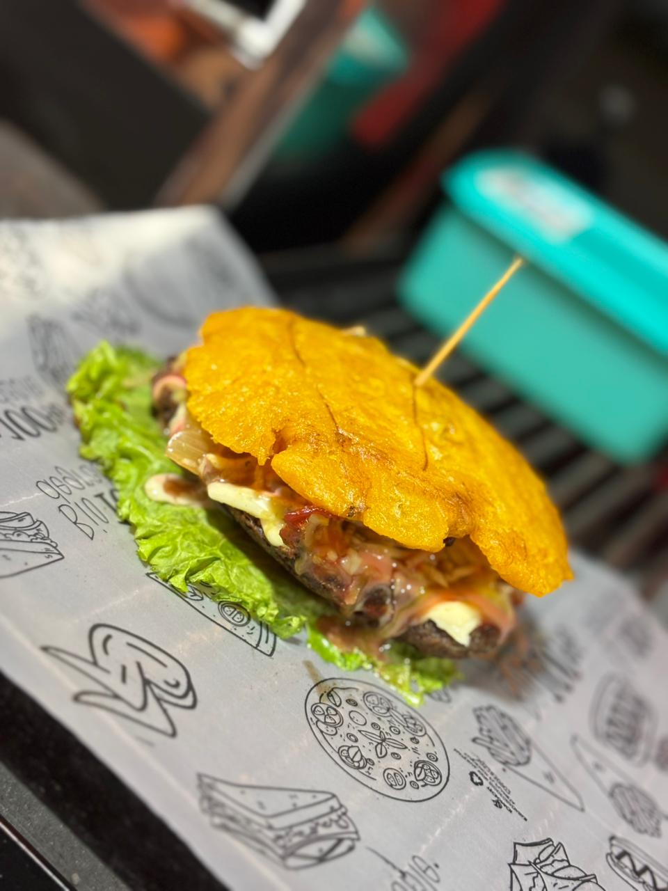Hamburguesa de platano